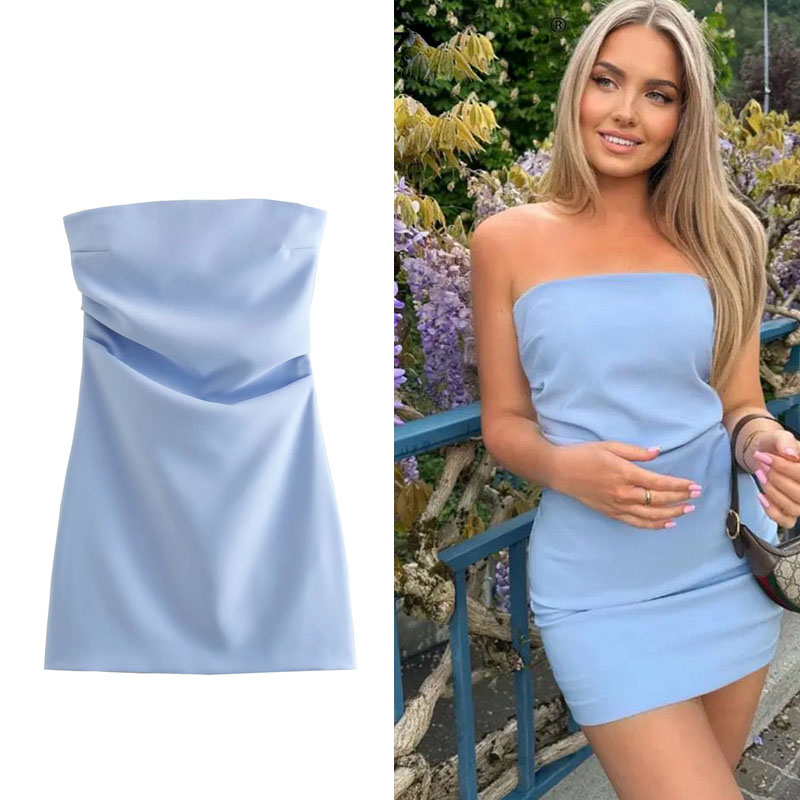 HXAO Dress Women Off Shoulder  - đánh giá và giá Strapless Bra Backless